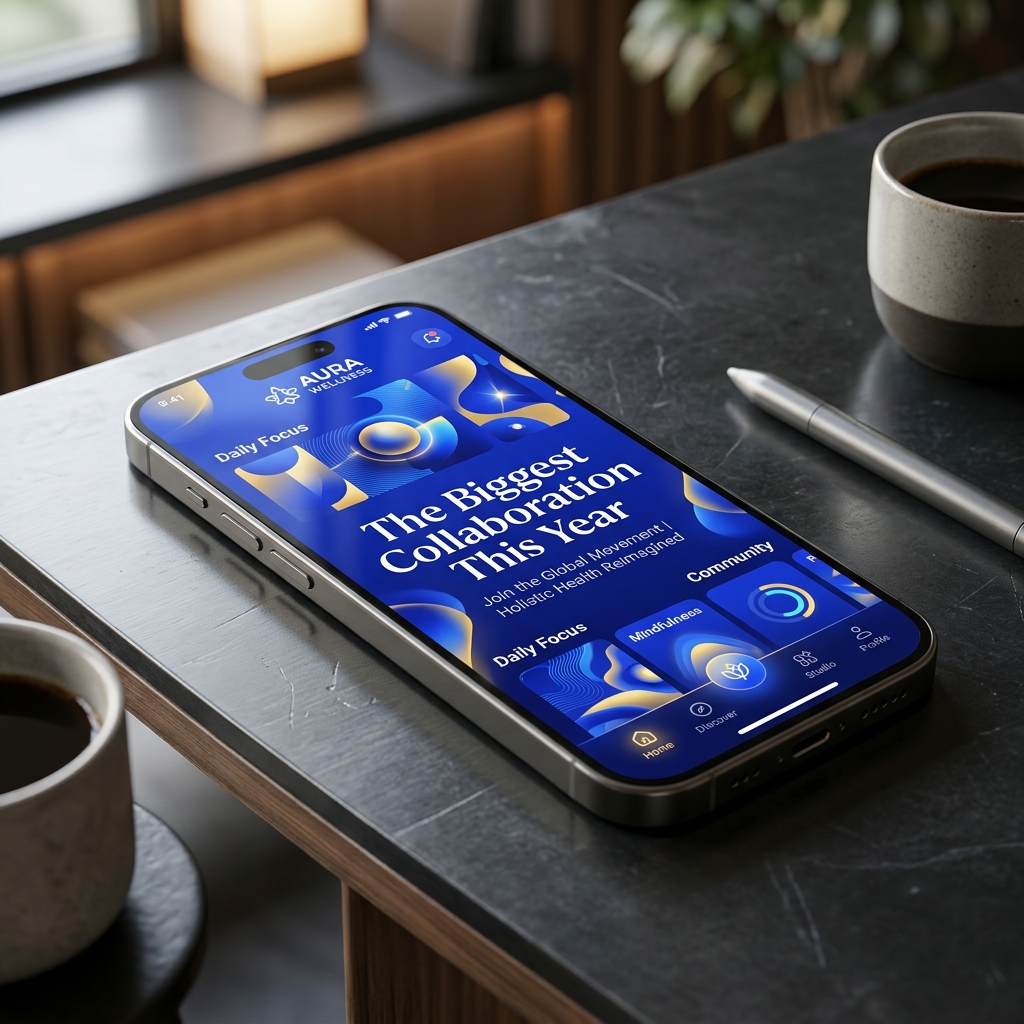 Case number 3 wellness app mockup